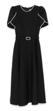 Black &Pearl midi dress