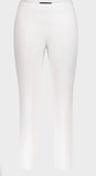 White techno  crop pants