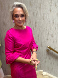 Fushia Taffeta Dress