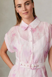 Pink Diaz short dress In Store