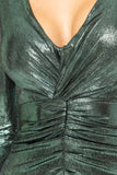 Jade Lamé Dress