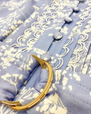 Powder embroidered midi dress “ In Store “
