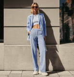 Powder Blue wide leg pants