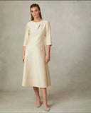 Soft Gold panel dress