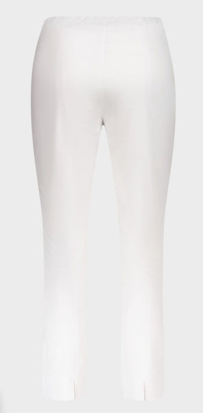 White techno  crop pants