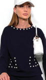 Navy & Pearl sweatshirt