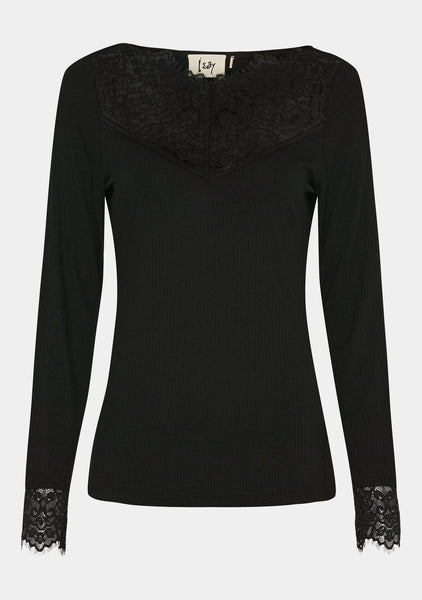 I Say Dee Black Lace top