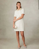 Cream  beaded collar dress