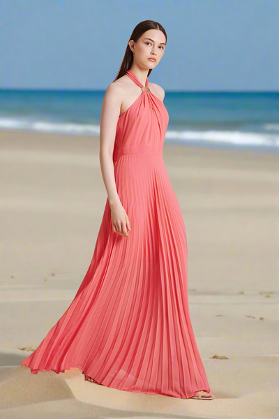 🛑 1/2 PRICE 🛑Apricot halter Maxi