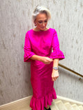 Fushia Taffeta Dress
