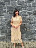 Loretta lace midi v back dress “ In Store “