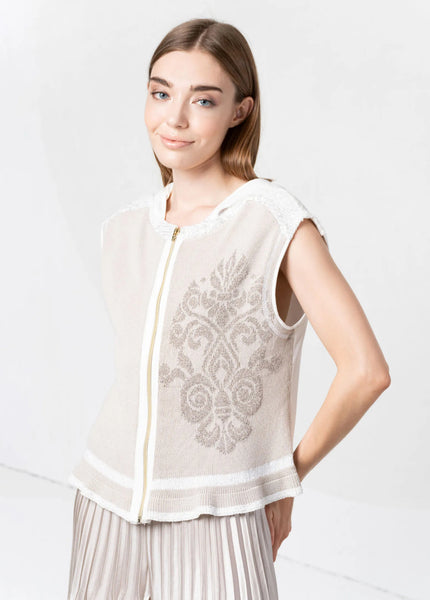 Elisa sleeveless cardi