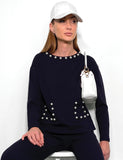 Navy & Pearl sweatshirt