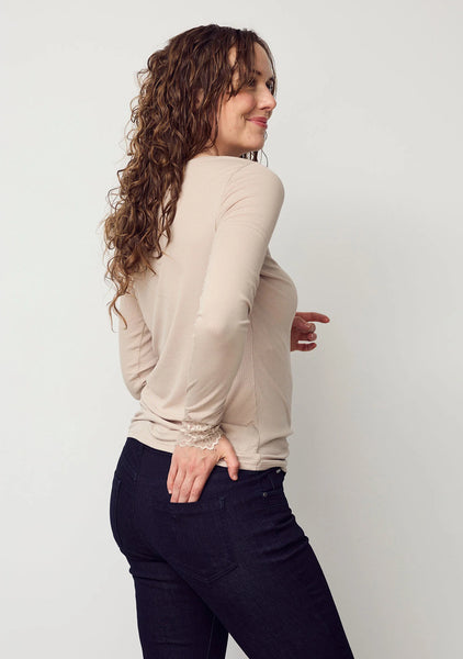 I Say Dee Sand Lace top