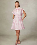 Pink Diaz short dress In Store
