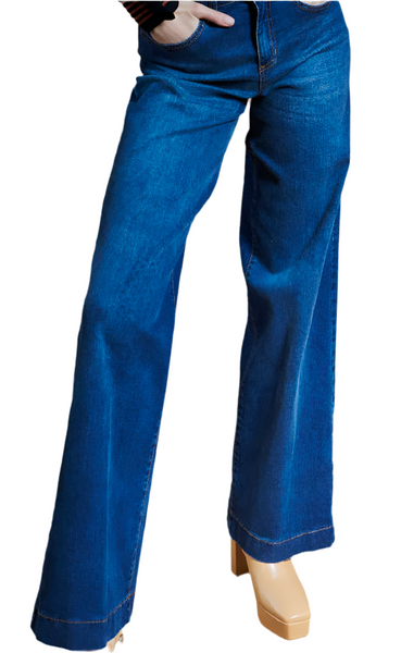Italian Denim  flare 5 pocket