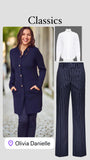 Navy knit Coatigan