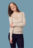 I Say Dee Sand Lace top