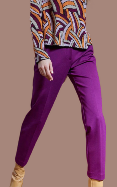 Magenta jersey pants