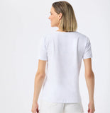White lady Bow tee