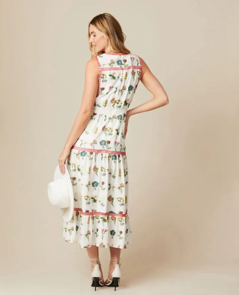 Marina floral tea dress