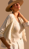Ivory gold trim Twinset