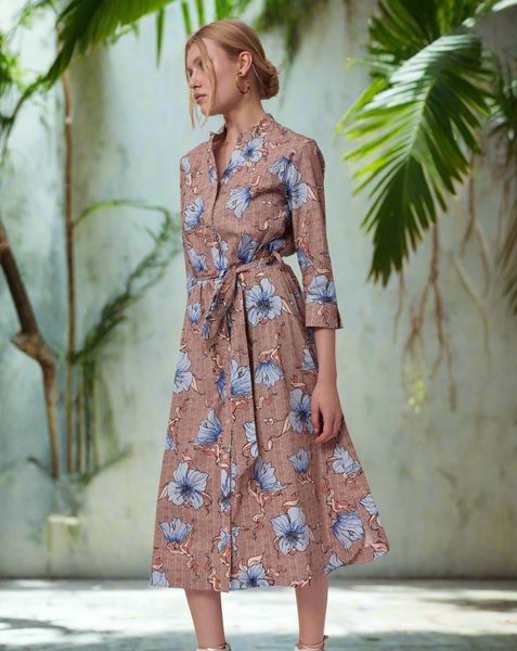 Print dress in store