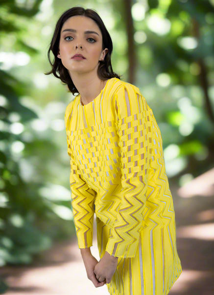 🛑 1/2 PRICE 🛑Yellow Organza Dress .