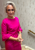 Fushia Taffeta Dress