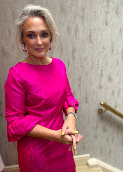 Fushia Taffeta Dress