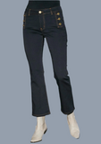 Lido button dark denim pants