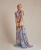 MLilac print Maxi