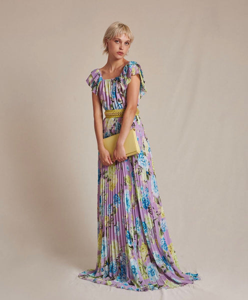 MLilac print Maxi