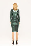 Jade Lamé Dress