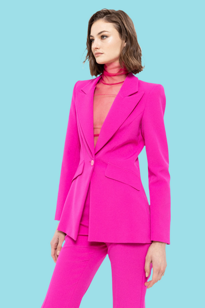 🛑Vicky Fushia Blazer  pant suit