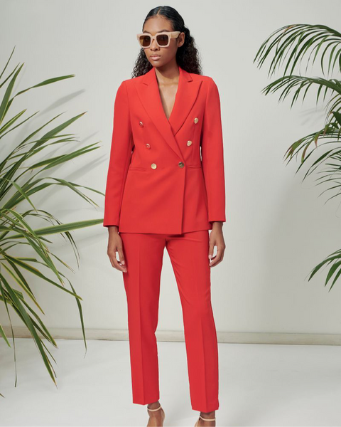Red Tux pant suit in store ..