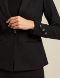 Black Short Blazer pant suit