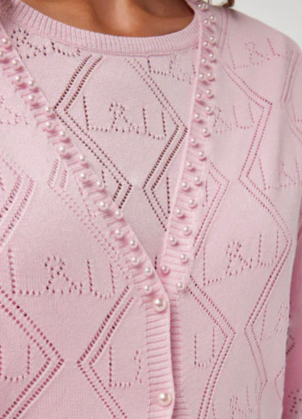 Pink detailed Twinset