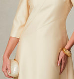Soft Gold panel dress