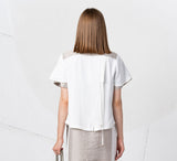 Elisa neutral linen mix jacket