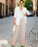 Stone /Beige wide leg pants