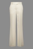 Gardeur Beige Pinstripe Pants