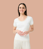 Ivory gold trim Twinset