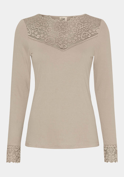 I Say Dee Sand Lace top