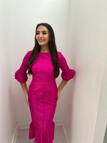 Fushia Taffeta Dress