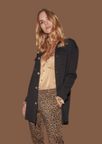 Classic Black Coatigan gilt button