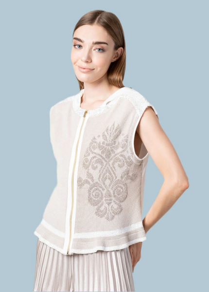 Elisa sleeveless cardi