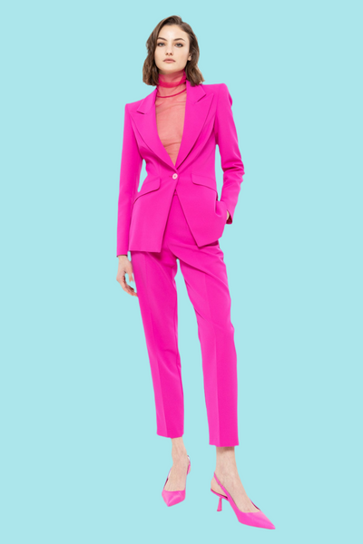 🛑Vicky Fushia Blazer  pant suit