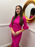 Fushia Taffeta Dress