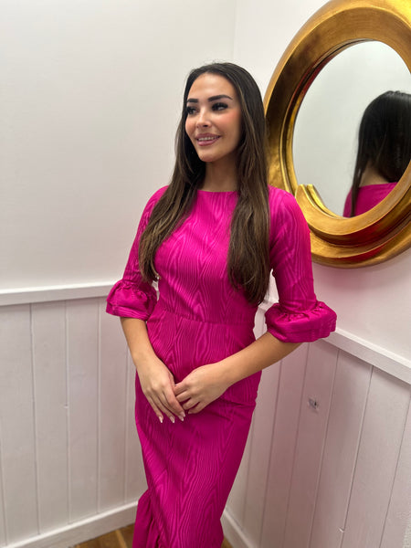Fushia Taffeta Dress